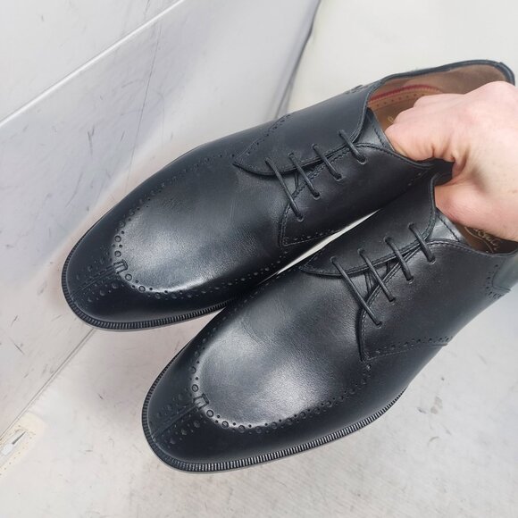 CHRISTIAN LOUBOUTIN Black A Mon Homme Leather Brogue Shoe - Picture 10 of 11